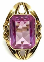 14K Ring with Large Pink Sapphire???