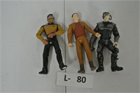 Lot of 3 Star Trek Toy Figures
