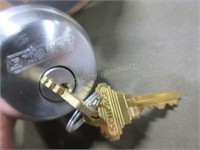 Schlage single cylinder deadbolt - keyed - silver