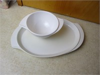 Boonton Plastic Bowl and Plate