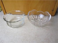 (2) Pressed Glass Bowls