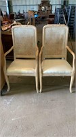 PR FENCH STYLE WRATTEN BACK ARM CHAIRS