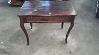 VICTORIAN SEVERY TABLE WITH DRAW AND SLIDE