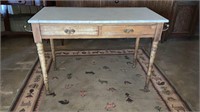 PINE MARBLE TOP WASHSTAND