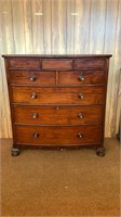 VICTORIAN 5 DRAWER CHEST WITH MOTHER OF