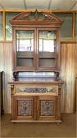 BEAUTIFULLY CARVED DROP FRONT SECRETAIRE
