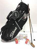 Golf Clubs, Titleist Bag, & Callaway Golf Balls