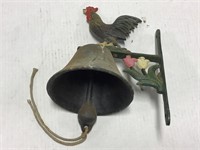 Wall Mount Cast Iron Rooster Bell