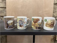 4 Collectible John Deere Mugs