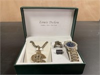 $$ Vintage Louis Delon Jewelry Set NIB