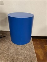 Round Blue Pedestal/Table
