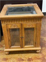 Vitrine Display Table With Cabinet
