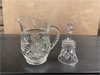 Crystal Pitcher And Bell