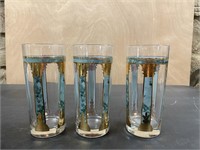 $$$ Three Culver Glasses Made In USA