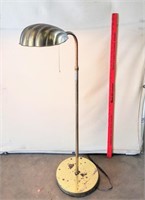 Vintage Brass clamshell floor lamp