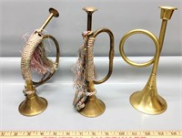 Decorative brass horns decor