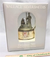 Wallace silversmith 2001 musical snow globe