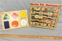 Vintage wood baby/toddler toys