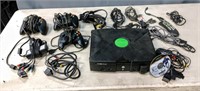 Vintage X box with accessories