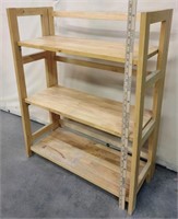 Collapsible wooden bookshelf