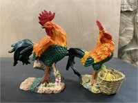 Pair Of Colorful Chickens