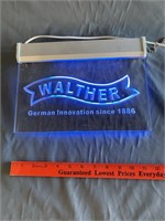 Vintage ad sign Walther