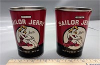 Sailor Jerry spiced rum 13 1/2 oz tin cups