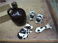 COW ITEMS AND MUSICAL JUG DAMAGED STOPPER