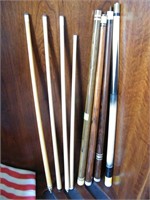 4 POOL STICKS *LOOK TO BE HI QUALITY STICKS*