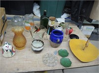 MISC.GLASS AND POTTERY PIECE