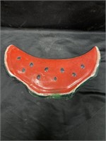 Pottery watermelon slice. 12 inches in diameter