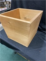 Wood planter box. 12 in.² 12 inches deep