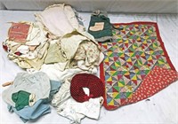 Doll Quilt, Doll Clothe Lot