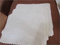 Group of 4 Hand Knitted Placemats