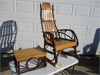 Rocking Chair/Foot Rest (Wood)