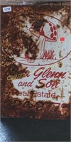 Old metal Glenn & Sons sign