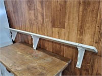 Off-White Wood Wall Shelf