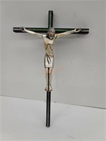 Signed Crucifix with Metal Jesus