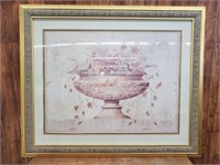 Matted Print in Large Decorative Frame