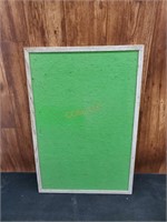 Framed Green Felt Tack Board