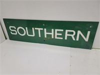 Vintage Porcelain Southern Railroad Sign