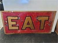 Vintage Metal Neon Sign Backing