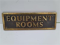 Equipment Rooms Heavy Brass Wall Plate