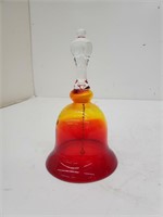 Blown Glass Ombre Red Bell