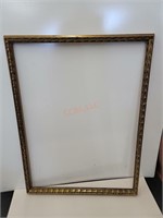 Large Hand Carved Mid Century Picture Frame