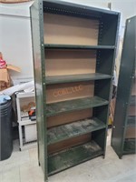 Vintage Solid Metal Storage Shelf
