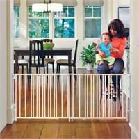 North States Extra Wide Swing Gate Natural Wood