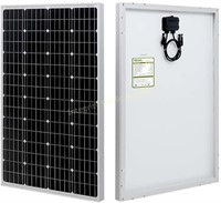 HQST 100 Watt 12V Monocrystalline Solar Panel