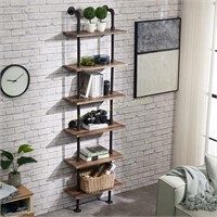 Hombazaar 6-Tier Modern Ladder Shelf Bookcase $160