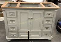 Grey Vanity Cabinet 48.5” x 22.5” x35” $959 Retail